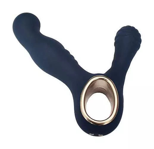 Синий вибромассажёр простаты Lust King