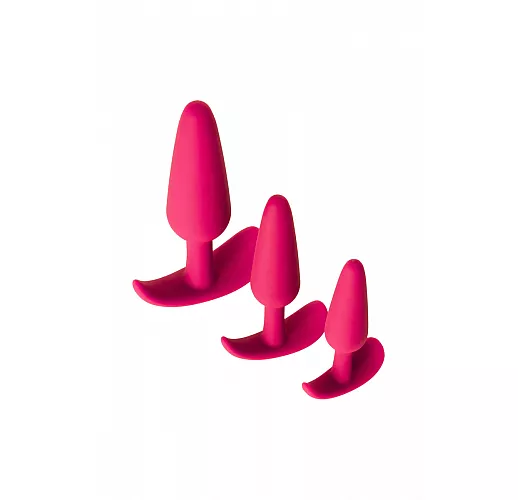 Набор из 3 розовых анальных втулок POPO Pleasure