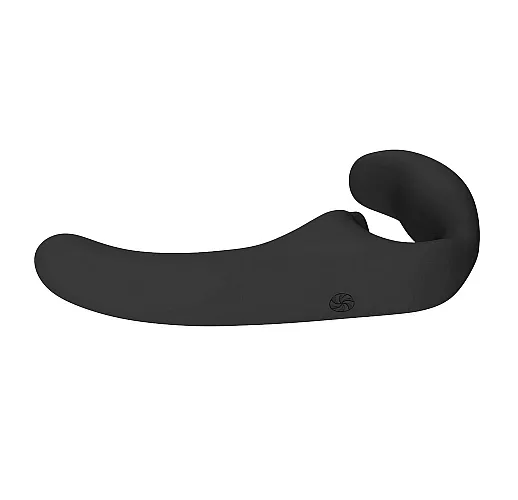 Анатомический силиконовый безремневой страпон Natural "Temptation" с гибким «хребтом» - 12 см.