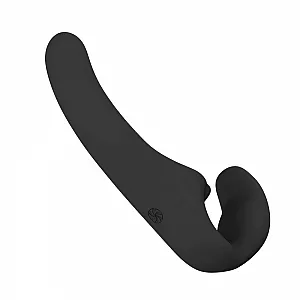 Анатомический силиконовый безремневой страпон Natural "Temptation" с гибким «хребтом» - 12 см.