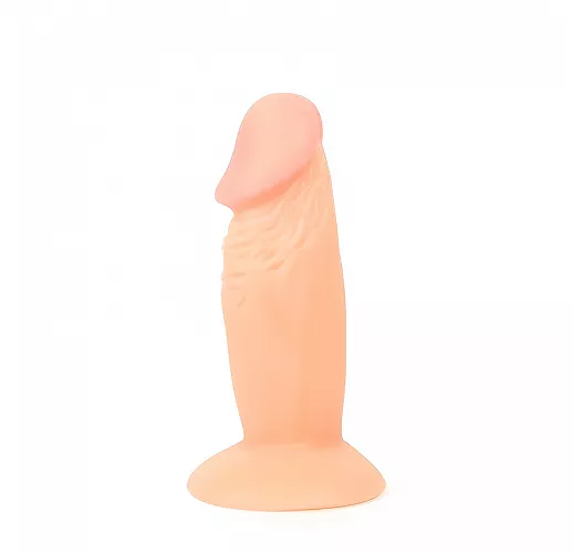 Реалистичный анальный фаллоимитатор Erowoman из Soft PVC на присоске - 10 см.