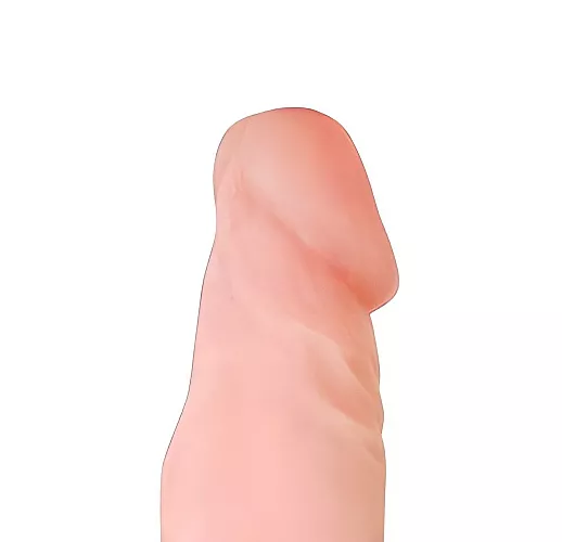 Реалистичный вибратор Realistic Cock Vibe из CyberSkin на присоске, с пультом управления - 22,3 см.