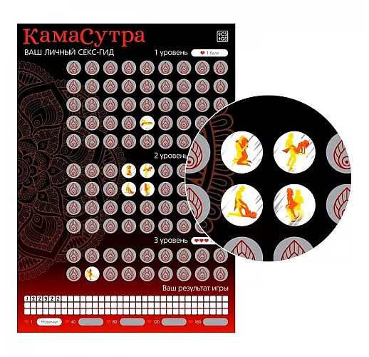 Скретч-плакат «Секс-гид. Камасутра» - А3
