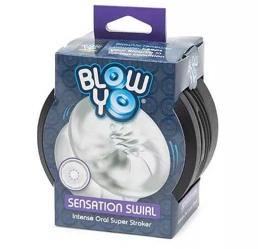 Мастурбатор со спиралевидным тоннелем BlowYo Sensation Swirl Textured Blowjob Stroker