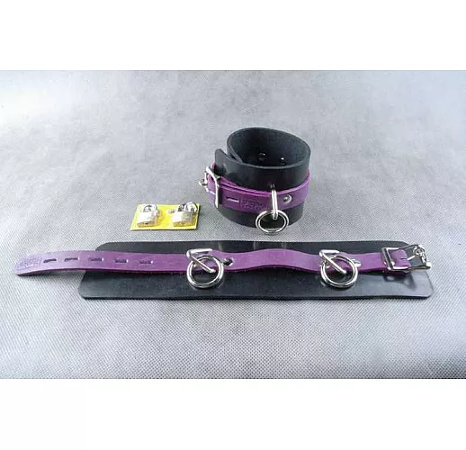 Чёрно-фиолетовые не подшитые наножники