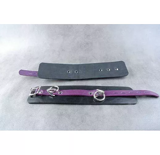 Чёрно-фиолетовые не подшитые наножники