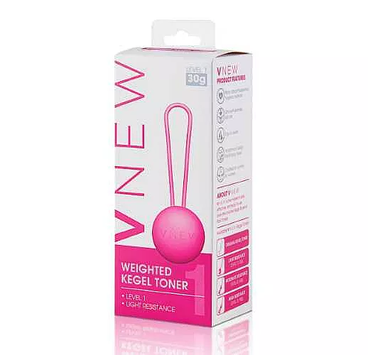 Розовый вагинальный шарик VNEW level 1