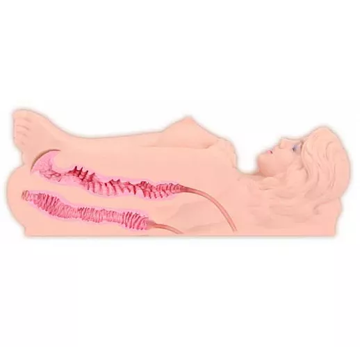 Мастурбатор Victoria с вагиной и анусом без вибрации