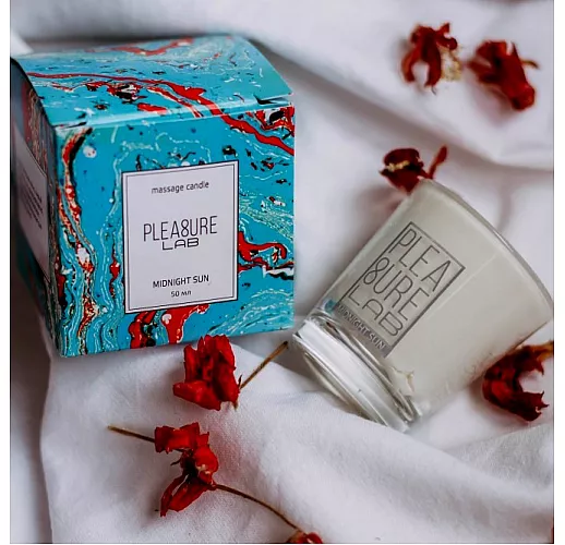 Массажная свеча "Midnight Sun" с освежающе-бодрящим ароматом и интенсивными нотами инжира - 50 мл.