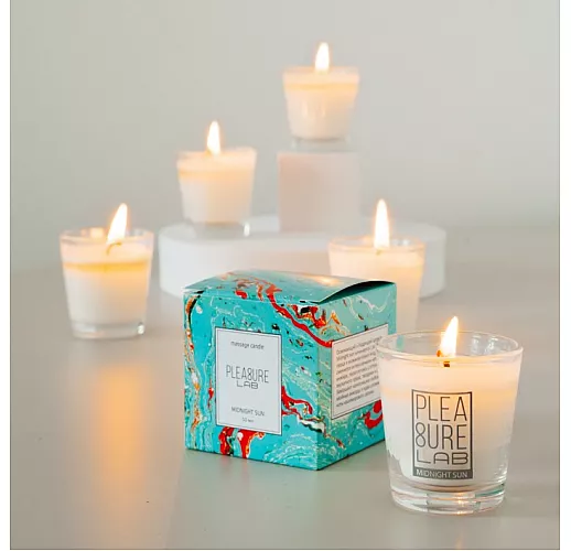 Массажная свеча "Midnight Sun" с освежающе-бодрящим ароматом и интенсивными нотами инжира - 50 мл.