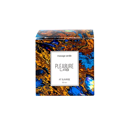 Массажная свеча "At Sunrise" с насыщенно-сладким ароматом, оттенками табака и какао - 50 мл.