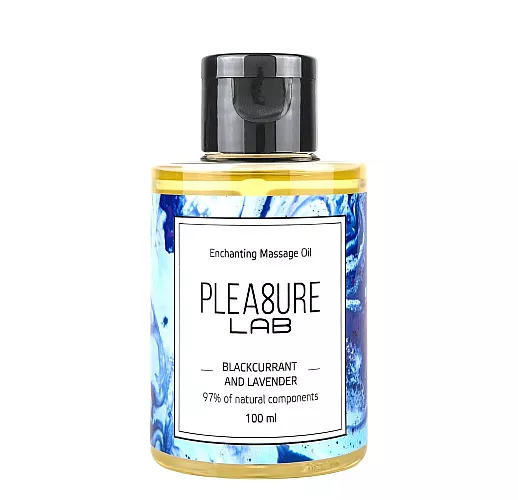 Массажное масло "Enchanting" с ароматом смородины и эфирным маслом-афродизиаком лаванда - 100 мл.