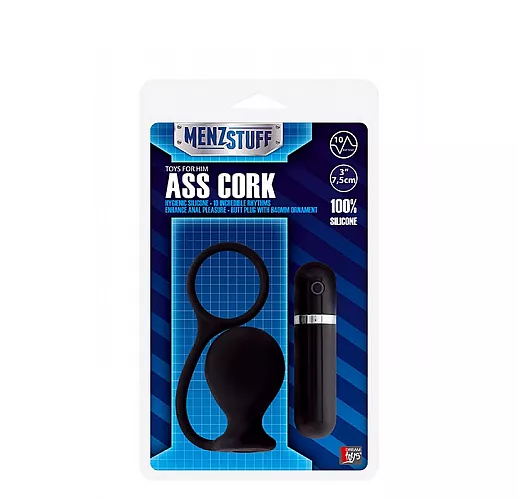 Анальная вибровтулка MENZSTUFF ASS CORK WIDE - 7,5 см.