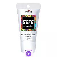 Анальный гель Sete "Sensações" устраняет анальный дискомфорт, смазывает и стимулирует - 25 гр.