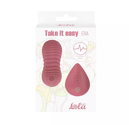 Фрикционные вагинальные виброшарики Take it Easy "Era" с 10 режимами, пультом ДУ, IPX7, USB
