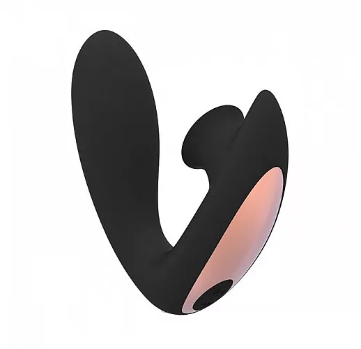 Чёрный вибратор для G-точки Irresistible Desirable с бесконтактной клиторальной стимуляцией