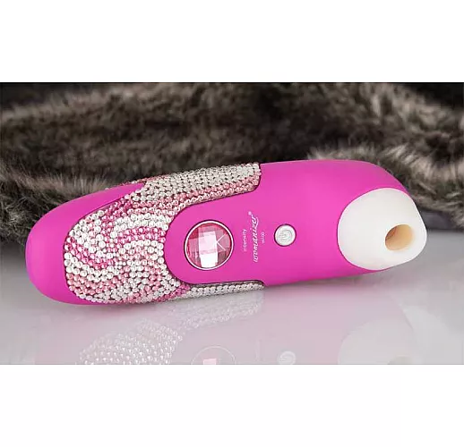Розовый стимулятор клитора Womanizer Crystal Dreams