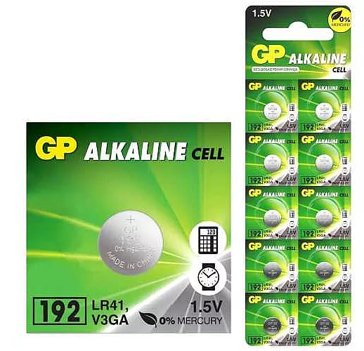 Батарейка GP Alkaline LR41 - 1 шт. Батарейка GP Alkaline LR41 - 1 шт.