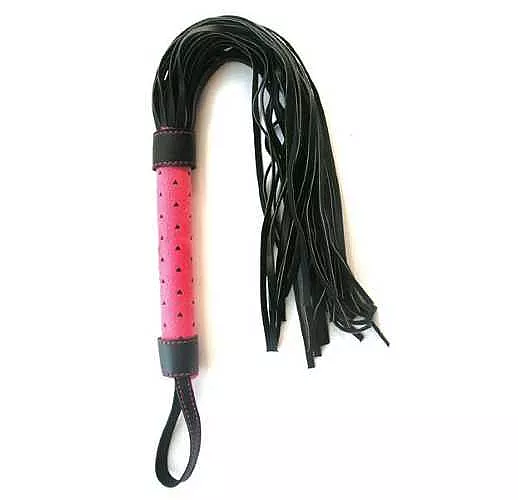 Черно-розовая плетка Notabu - 46 см.