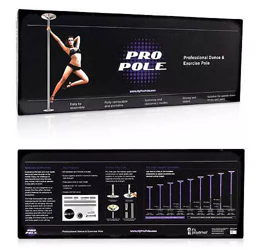 Металлический профессиональный шест для танцев с крутящейся рампой