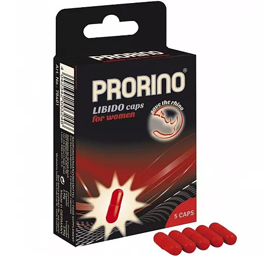 Капсулы для женщин Ero Black Line PRORINO Libido Caps - 5 капсул
