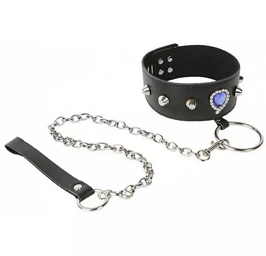 Дизайнерский ошейник с поводком