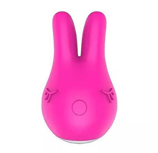 Розовый вибростимулятор NELLY с ушками
