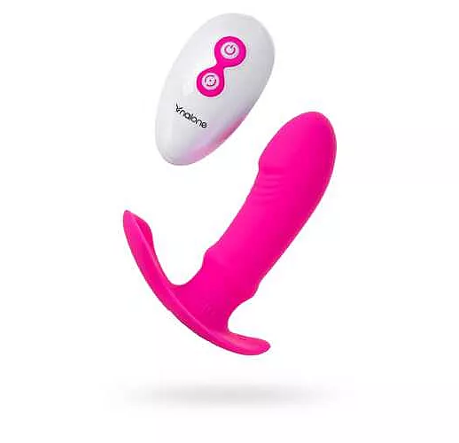 Розовая силиконовая вибровтулка Marley - 12,5 см.