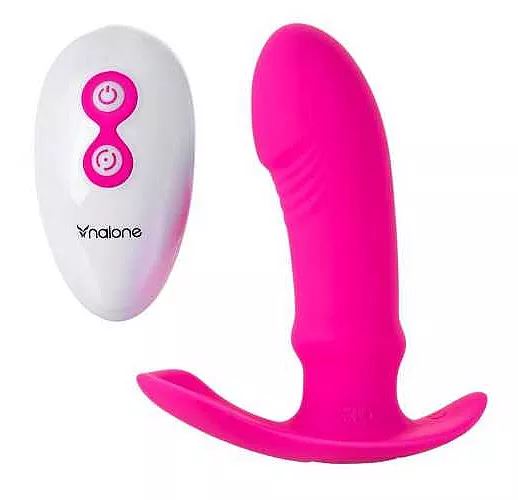 Розовая силиконовая вибровтулка Marley - 12,5 см.