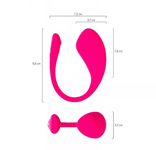 Интерактивное виброяйцо Lovense "Lush 3" для публичных игр, IPX7, USB, Bluetooth/App