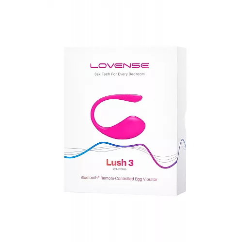 Интерактивное виброяйцо Lovense "Lush 3" для публичных игр, IPX7, USB, Bluetooth/App
