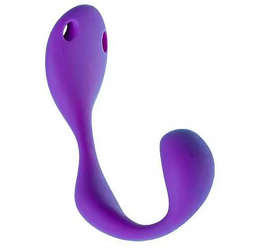 Двусторонний вибратор Mr. Hook на эластичных ремешках с пультом ДУ