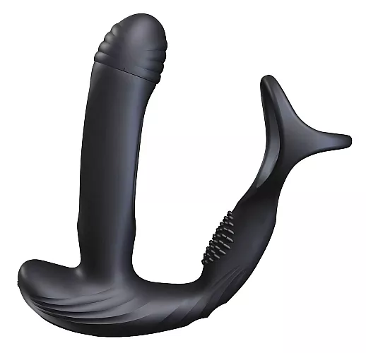 Массажёр простаты Amovibe "Pulse" с 10 режимами вибрации и функцией осцилляции, пульт ДУ, IPX7, USB