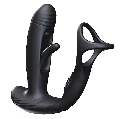 Массажёр простаты Amovibe "Pulse" с 10 режимами вибрации и функцией осцилляции, пульт ДУ, IPX7, USB