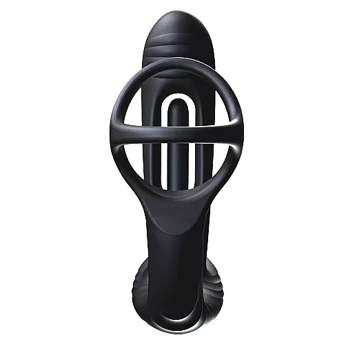 Массажёр простаты Amovibe "Pulse" с 10 режимами вибрации и функцией осцилляции, пульт ДУ, IPX7, USB