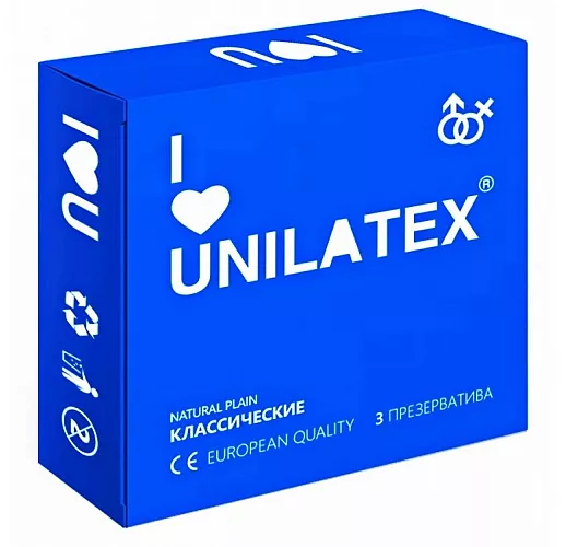 Классические презервативы Unilatex Natural Plain - 3 шт. Классические презервативы Unilatex Natural Plain - 3 шт.