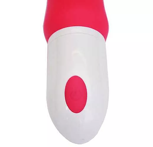 Розовый гибкий рельефный вибратор Sparta - 23 см.