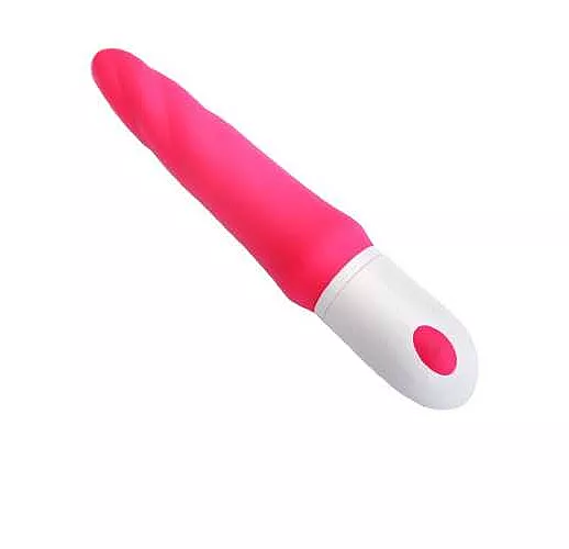 Розовый гибкий рельефный вибратор Sparta - 23 см.