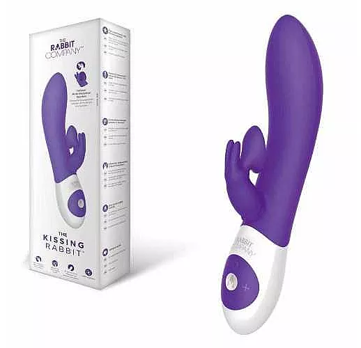 Фиолетовый вибратор The Kissing Rabbit