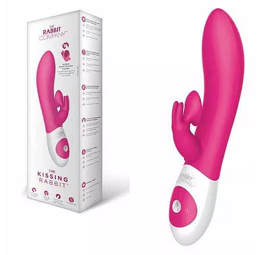 Розовый вибратор The Kissing Rabbit