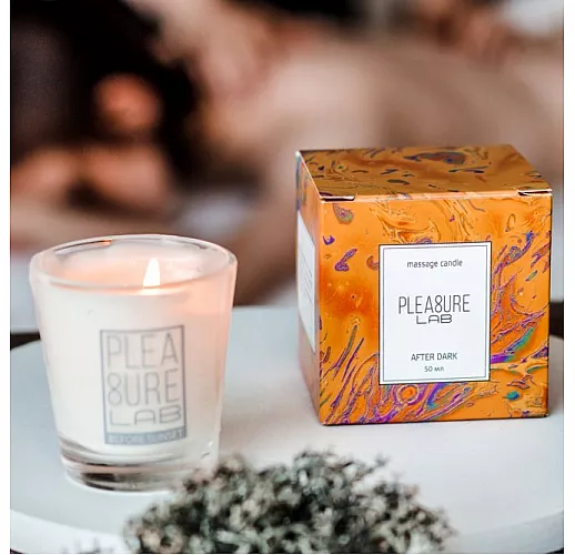 Массажная свеча "After Dark" с чувственно-пряным ароматом и легкими аккордами бренди - 50 мл.