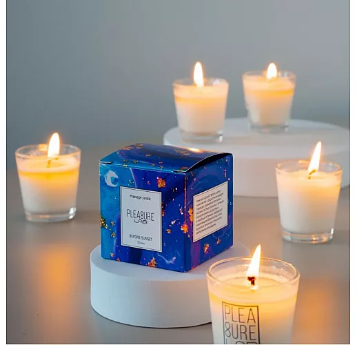 Массажная свеча "Before Sunset" с бархатисто-нежным ароматом и теплыми нотами пачули - 50 мл.