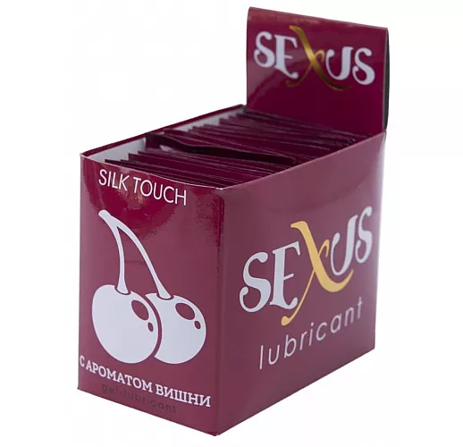Набор из 50 пробников увлажняющей гель-смазки с ароматом вишни Silk Touch Cherry по 6 мл. каждый