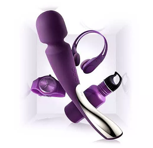 Большой профессиональный массажер Smart Wand Large фиолетового цвета