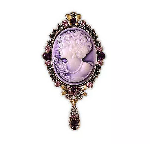 Бархатный комплект Misty S-M фиолетовый с черным