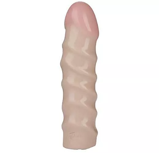 Рельефная насадка для трусиков Vac-U-Lock 6"Raging hard-On Dong - 14,7 см.