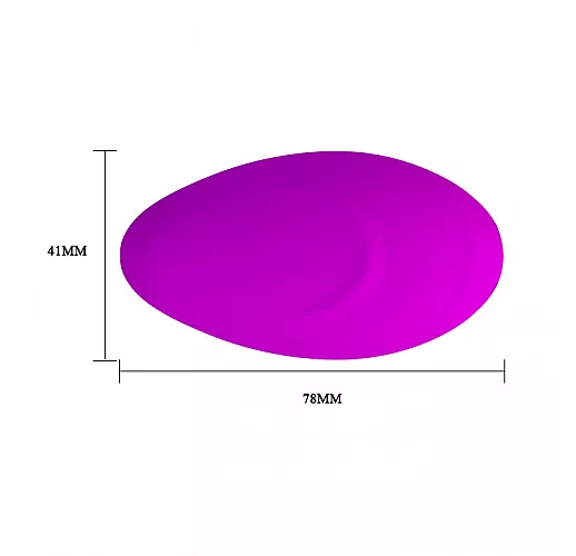 Лиловое виброяйцо Baile "Hyper Egg" с 10 режимами вибрации, силиконовой оболочкой и пультом ДУ