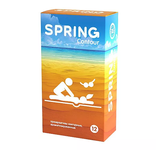 Контурные презервативы SPRING CONTOUR - 12 шт.
