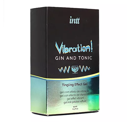 Гель-возбудитель «жидкий вибратор» intt "Vibra! Gin & Tonic" с экстрактом «Acmella Oleracea» - 15 мл