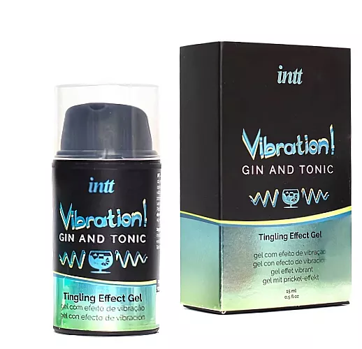 Гель-возбудитель «жидкий вибратор» intt "Vibra! Gin & Tonic" с экстрактом «Acmella Oleracea» - 15 мл